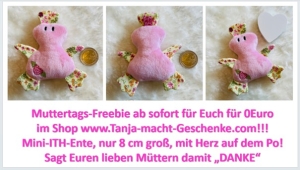 ITH-MINI-Ente-fr-Muttertag-8cm-hoch-GRATIS