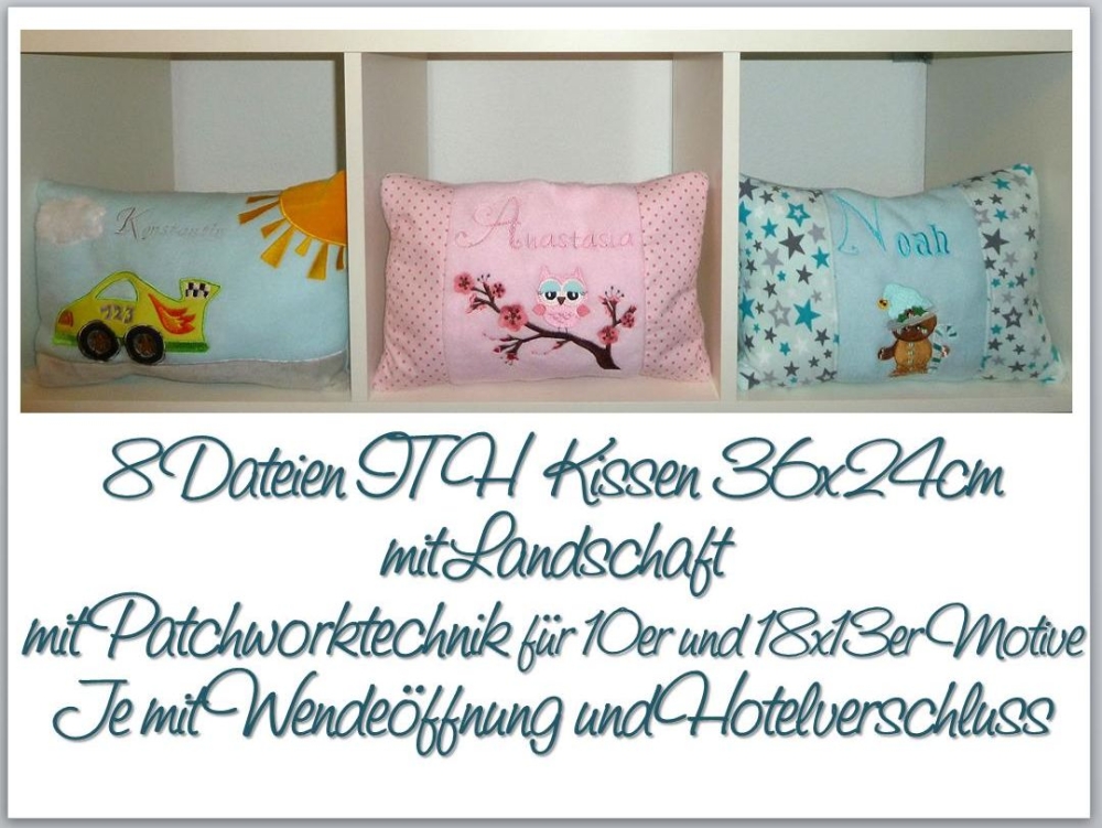 Bild 1 von ITH Kissen Baukasten mit und ohne Patchworktechnik in verschiedenen Größen  / (Größe) 36x24