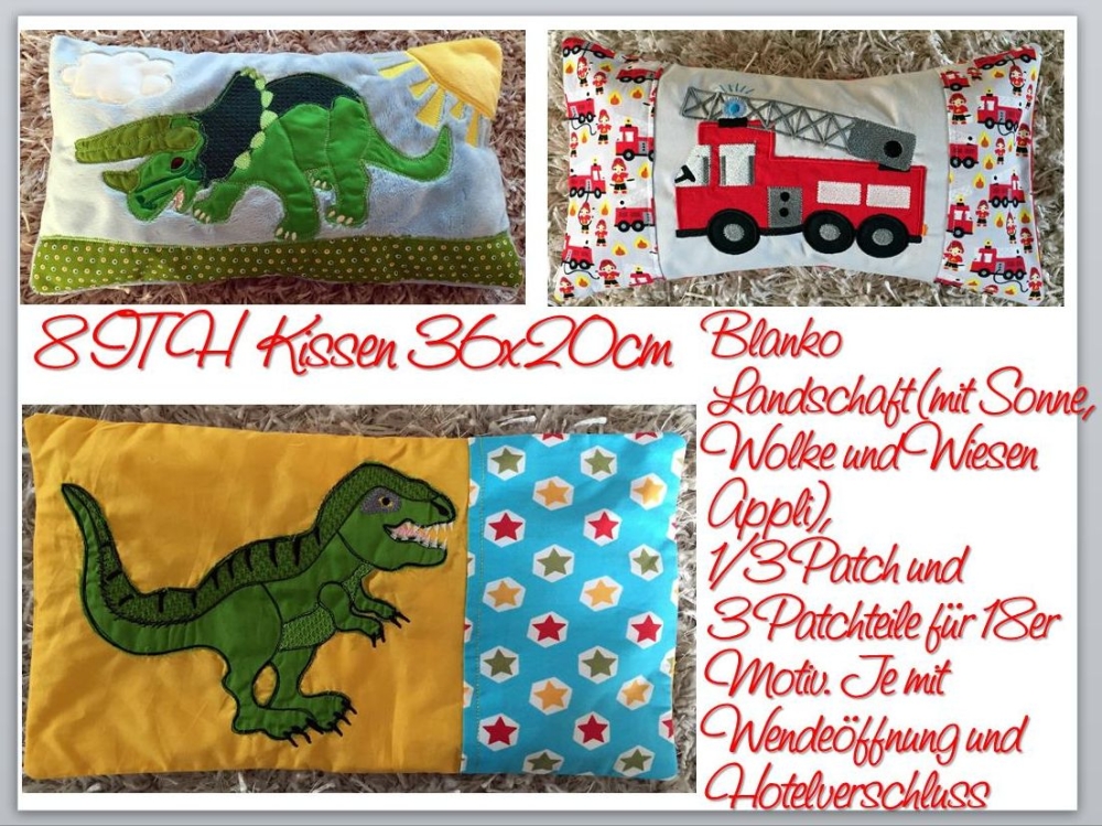 Bild 1 von ITH Kissen Baukasten mit und ohne Patchworktechnik in verschiedenen Größen  / (Größe) 36x20