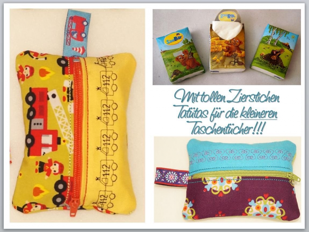 Bild 1 von ITH Tatütas für große oder kleine Packungen  / (Größe  ) für mini Taschentücherpackungen