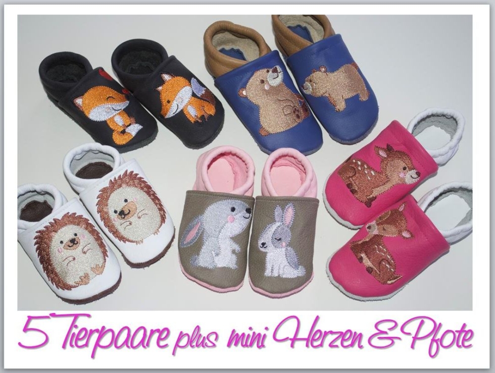 Bild 1 von Tierpaare - verschiedene Sets für Puschen, 10er und 18x13cm Stickrahmen!  / (Größe) 16 Puschendateien