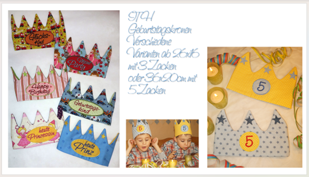 Bild 1 von ITH Geburtstagskronen 26x16 und 36x20cm