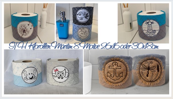 Bild 1 von ITH MARITIME Klopapier Manschetten Klorollen in verschiedenen Größen  / (Größe  ) 26x16