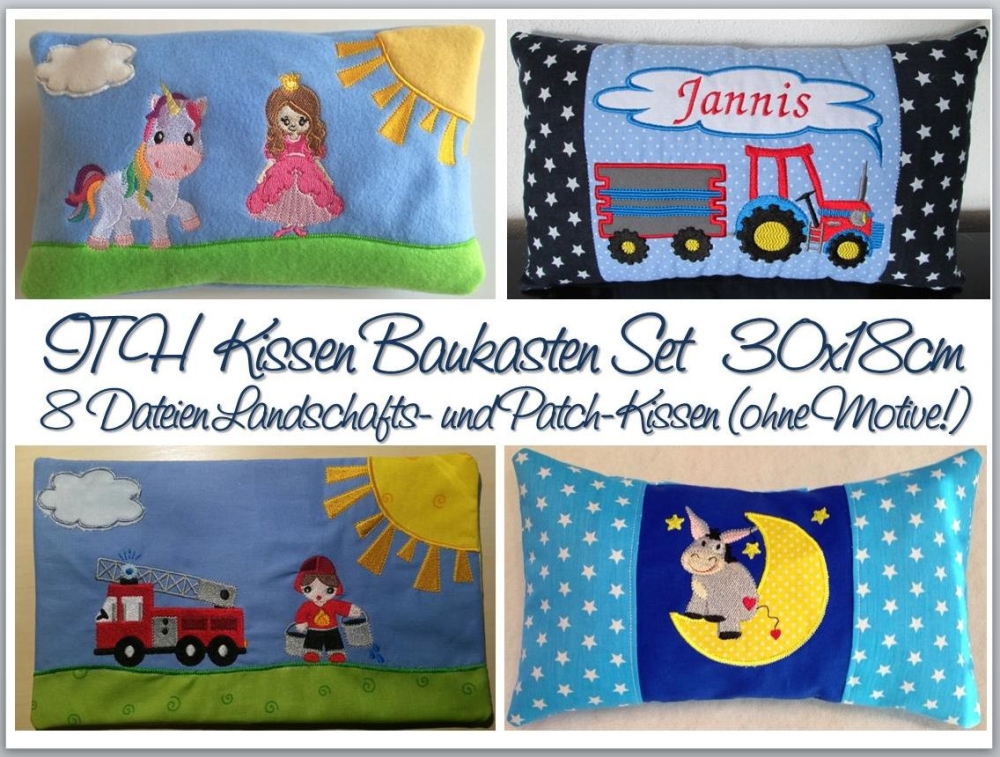 Bild 1 von ITH Kissen Baukasten mit und ohne Patchworktechnik in verschiedenen Größen  / (Größe) 30x18