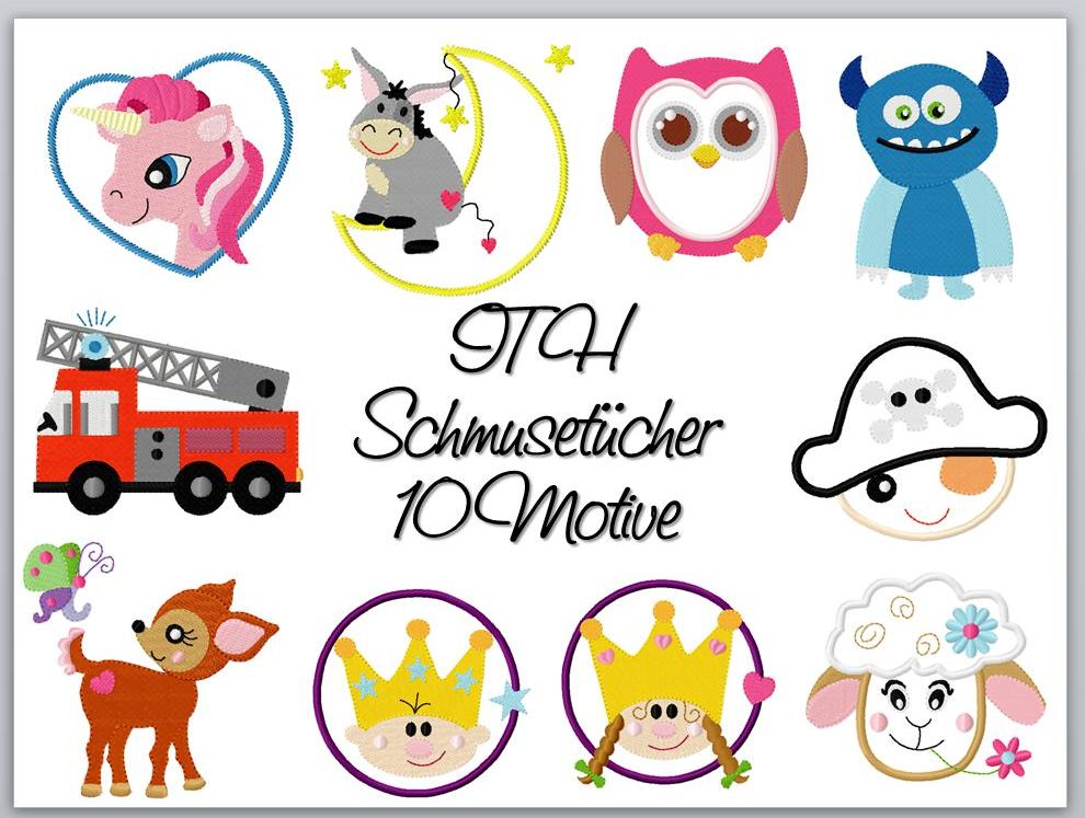 Bild 1 von ITH Schmusetücher / Schnullertücher - 10 Motive in verschiedenen Größen  / (Größe) 26x16