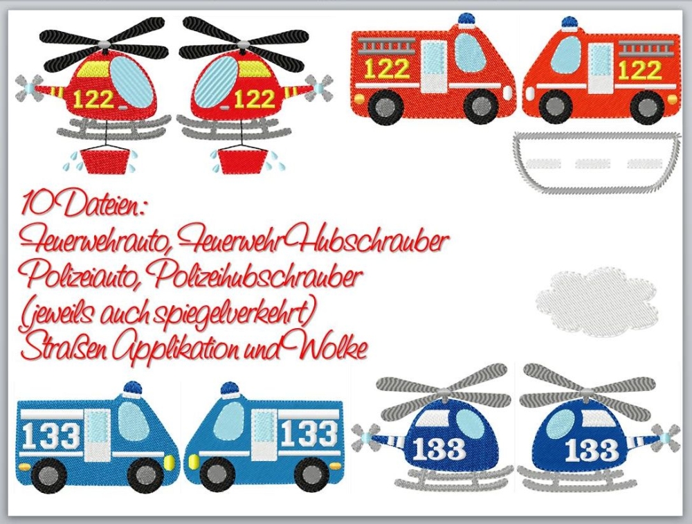 Bild 1 von Rettung Österreich für Puschen - 10 Dateien 6-7cm im 10x10cm Stickrahmen