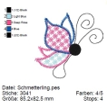 Bild 7 von Blumenmuster - 13 Stickdateien für den 10x10cm Stickrahmen