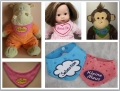 Bild 5 von ITH Halstücher 30x18cm für Babys oder 26x16cm für Puppen, Mini-Hunde und mehr...