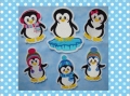 Bild 4 von Set Pinguine Winterzauber 10cm Füllstich oder 18x13cm Applikationen  / (Größe  ) 10x10cm Füllstich