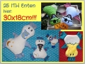 Bild 1 von ITH Enten 25 Stück Set Nr. 1 in verschiedenen Größen  / (Größe  ) 30x18