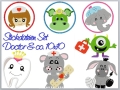 Bild 1 von Doctor & Co - 7 Stickdateien zwischen 7,5 und 9,3cm