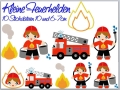Kleine Feuerhelden Feuerwehr Stickdateien Set 10x10, auch Puschendateien!