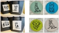Bild 2 von Hundetattoos Set Nr. 1 - 10x10 oder 18x13cm  / (Größe) 18x13 10 Dateien