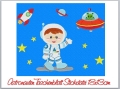 Bild 1 von Astronauten Taschenblatt 18x13cm
