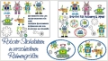 Roboter Stickdateien - verschiedene Sets 10x10 und Puschen sowie 2 Taschenblätter