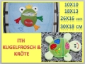 ITH Kugelfrosch und Kröte mit Reißverschluss in verschiedenen Größen