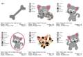 Bild 3 von Hund und Katz Set von 19 Stickdateien 5-10cm für den 10x10cm Stickrahmen