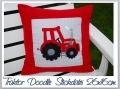 Bild 1 von Traktor Doodle Stickdatei 26x16 oder 30x18cm  / (Größe) 26x16