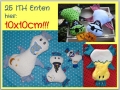 Bild 1 von ITH Enten 25 Stück Set Nr. 1 in verschiedenen Größen  / (Größe  ) 10x10