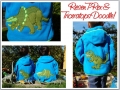 Dino Doodle 2 Stickdateien T-Rex und Triceratops in großen Rahmengrößen!