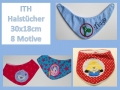 ITH Halstücher 30x18cm für Babys oder 26x16cm für Puppen, Mini-Hunde und mehr...