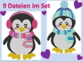 Bild 3 von Set Pinguine Winterzauber 10cm Füllstich oder 18x13cm Applikationen  / (Größe  ) 10x10cm Füllstich