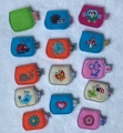 Bild 2 von ITH Chiptaschen 10x10 FILZ / LEDER etc. rund oder eckig  / (Form) rund
