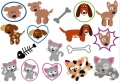 Hund und Katz Set von 19 Stickdateien 5-10cm für den 10x10cm Stickrahmen