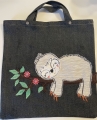 Faultier Doodle Stickdatei 30x18cm