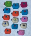 Bild 3 von ITH Chiptaschen 10x10 FILZ / LEDER etc. rund oder eckig  / (Form) rund