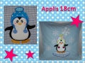 Bild 3 von Set Pinguine Winterzauber 10cm Füllstich oder 18x13cm Applikationen  / (Größe  ) 18x13cm Applikationen