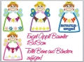 Engel Applikationen 18x13cm - 4 Stickdateien Appli-Baumler