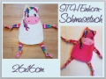 Bild 1 von ITH Einhorn Schmusetuch Schnuffeltuch Schnullertuch  26x16 oder 30x18cm  / (Größe) 26x16