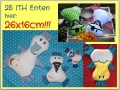 Bild 1 von ITH Enten 25 Stück Set Nr. 1 in verschiedenen Größen  / (Größe  ) 26x16