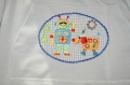 Bild 2 von Roboter Stickdateien - verschiedene Sets 10x10 und Puschen sowie 2 Taschenblätter  / (Größe) TB Schreck 18