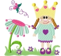 Prinzessin Paula mit Blume 10x10cm