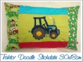 Bild 1 von Traktor Doodle Stickdatei 26x16 oder 30x18cm  / (Größe) 30x18
